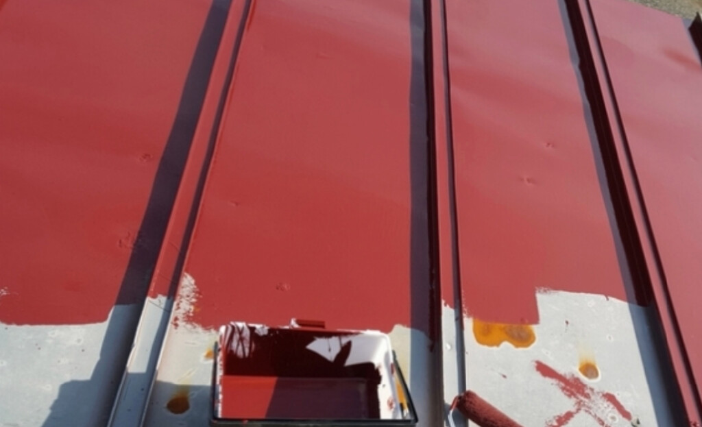 遮熱塗装の施工イメージ