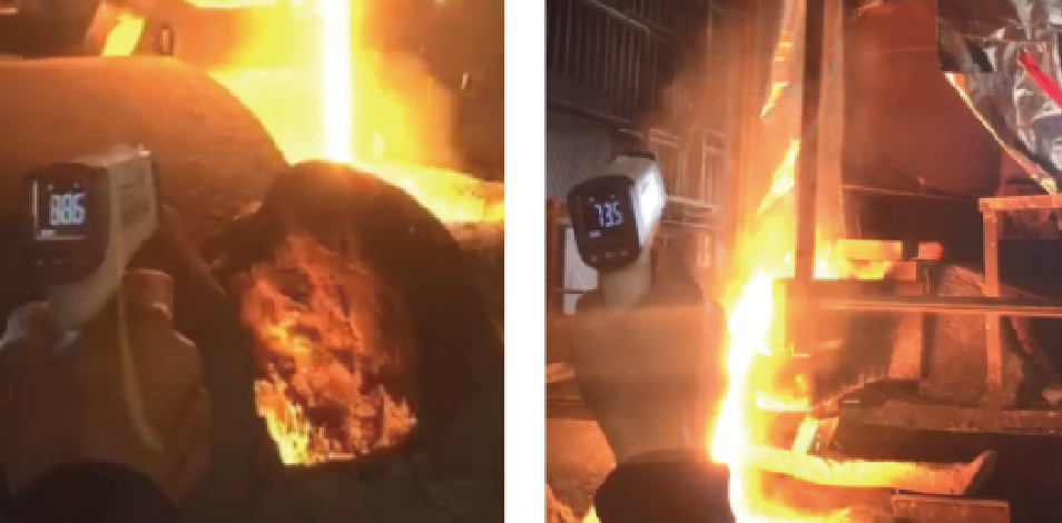 温度測定の様子1