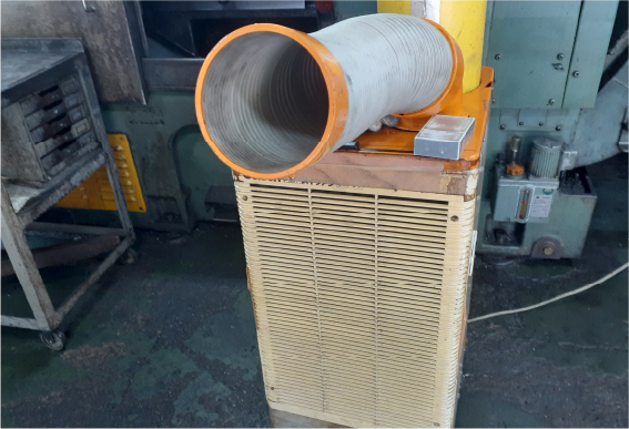 スポットクーラーの設置例