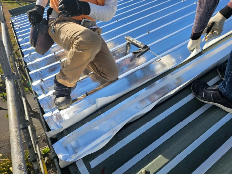 スカイ工法の施工