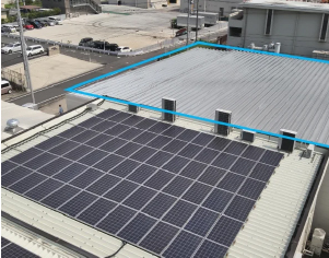 ドローン撮影の屋根