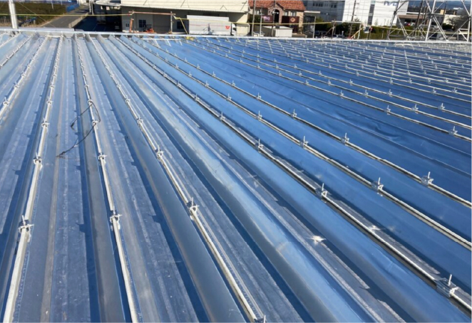 スカイ工法の施工中2